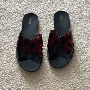 Melissa Women's Black and Brown Sandals